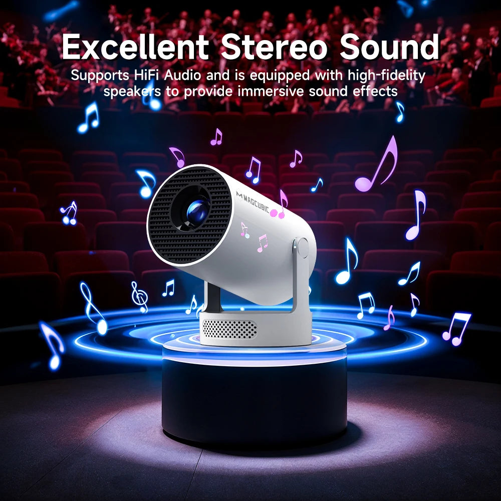 Mag cubic Projector HY300 PRO Cinema Outdoor Projector
